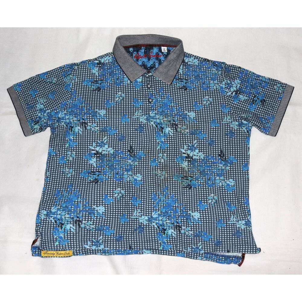 Robert Graham Classic Fit Men's Short Sleeve Golf Polo Shirt Size Medium
